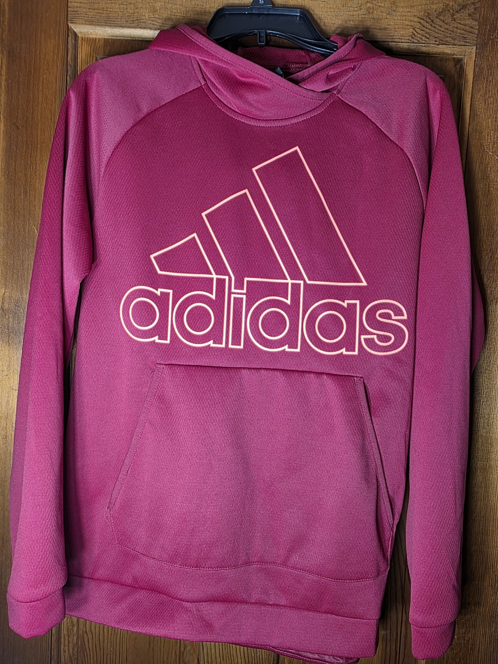 adidas Women's Magenta Crewneck Hoodie - LARGE
